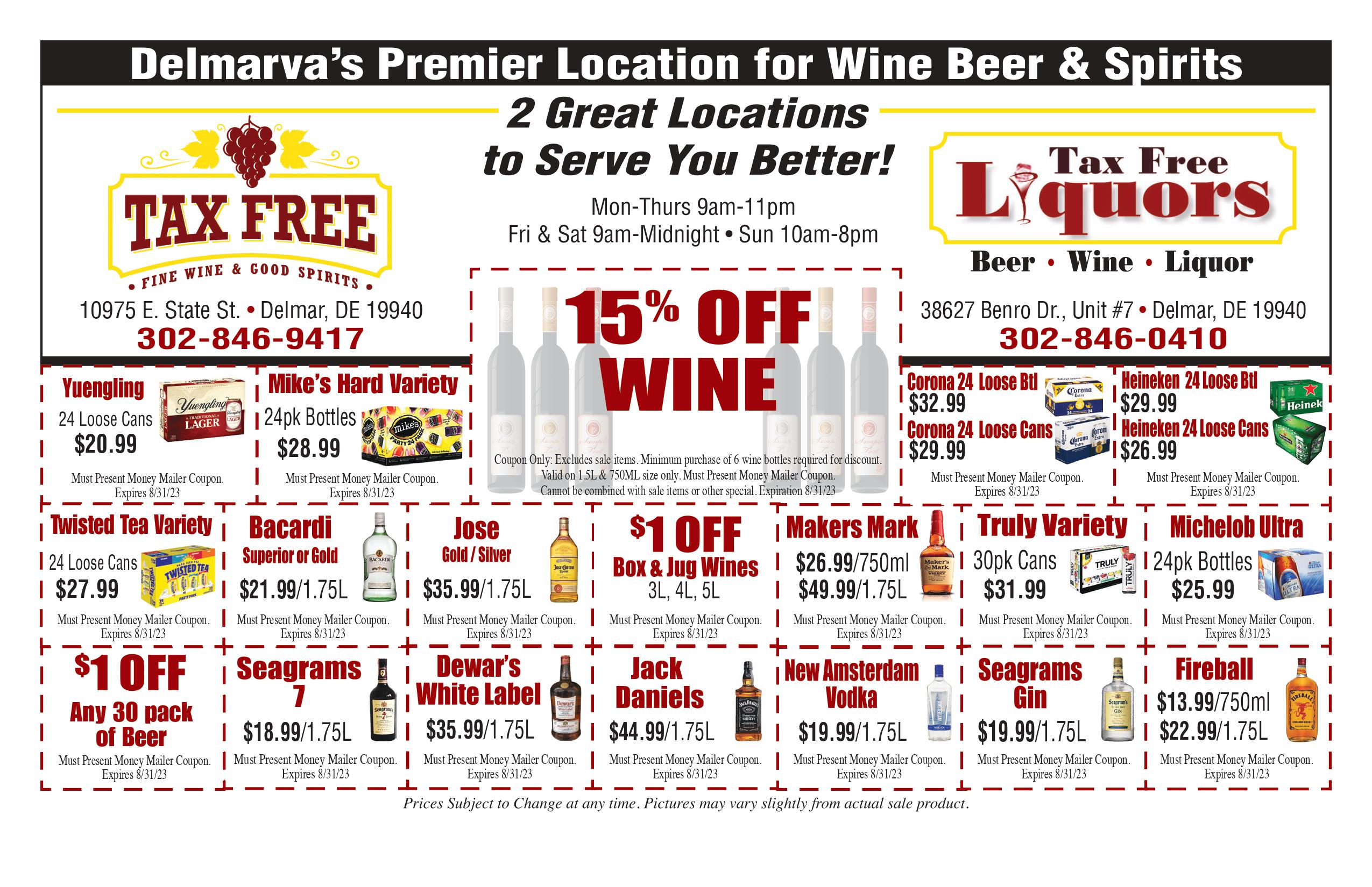 Home Tax Free Fine Wine and Good Spirits