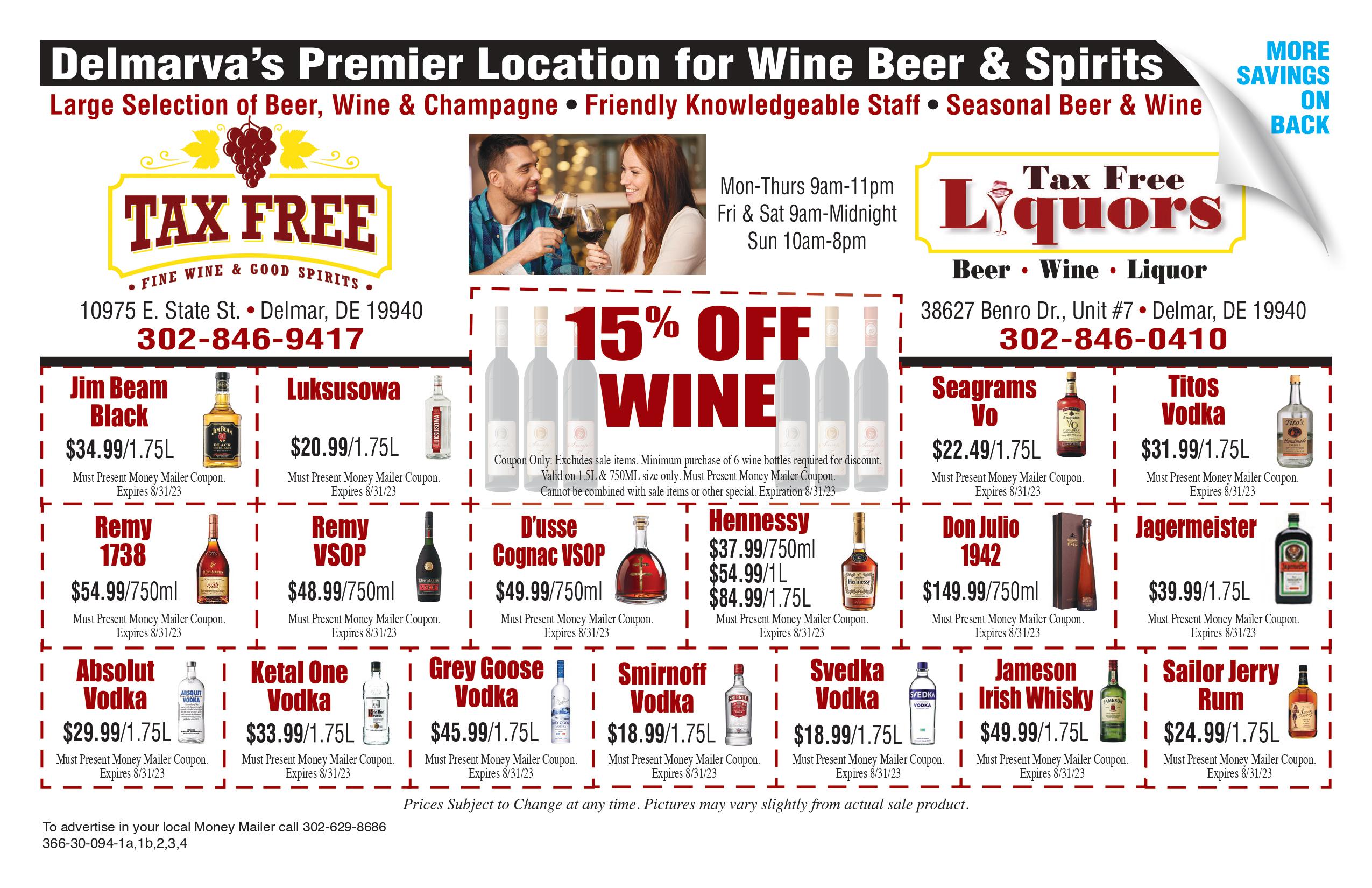 Home Tax Free Fine Wine and Good Spirits